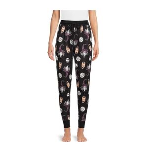 The Nightmare Before Christmas Jogger Sweatpants Women's 3X Black Halloween Pj's